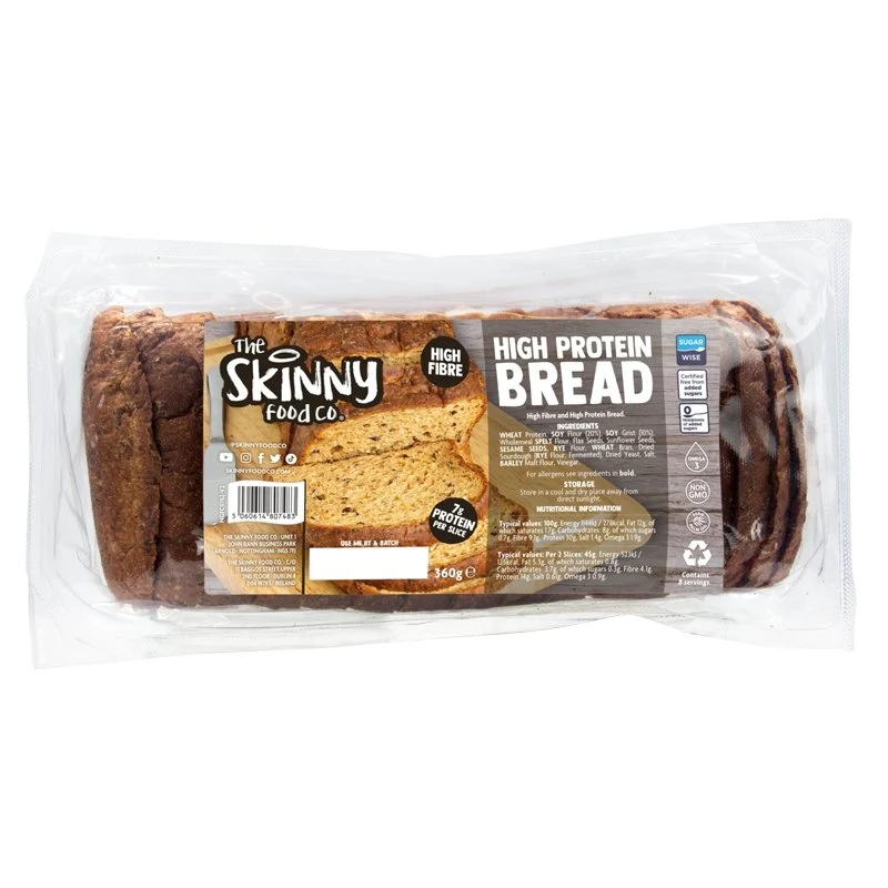 Magert proteinrikt flerkornsbröd 360 g - 14 g protein per portion