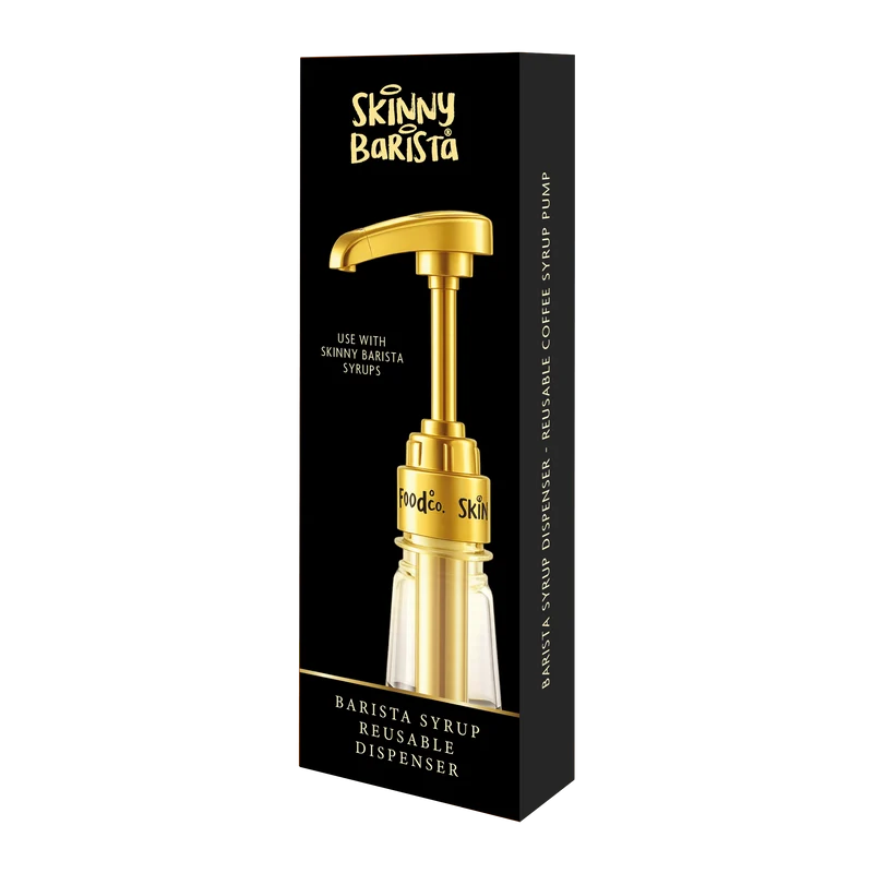 Skinny Barista Gold Sirapsdispenser - Återanvändbar Kaffesirapspump