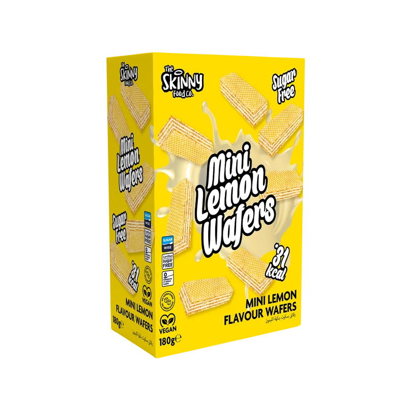 Skinny Mini Lemon Wafers 180g
