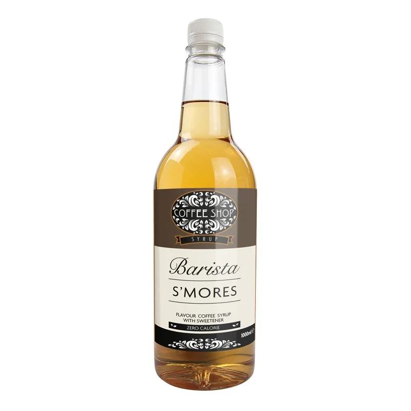 Coffee Shop S'mores Kaffesirap - Kalorifri Sockerfri - 1 Liter