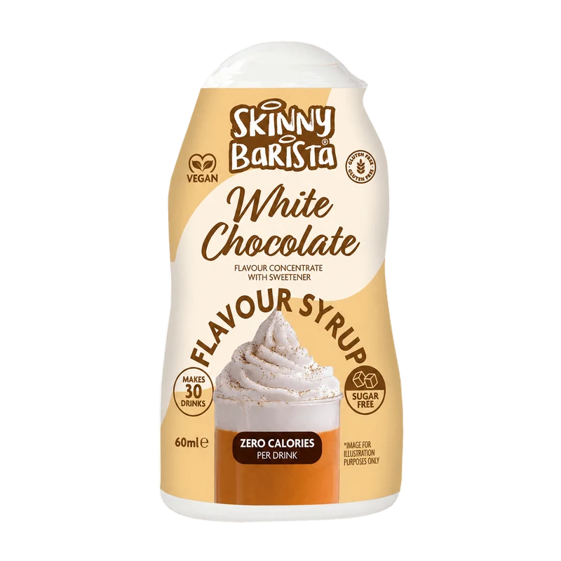 Skinny Barista Vit Chokladsmak Shot Sockerfri Skinny Kaffesirap - 60ml