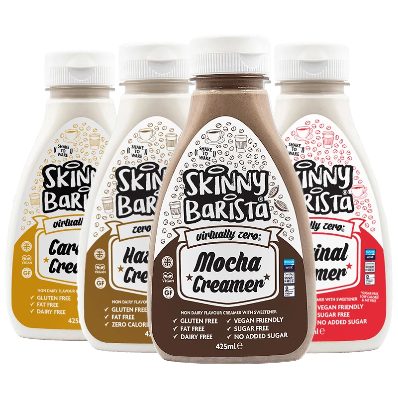 Skinny Food Co Coffee Creamers Bundle Of 4 (Non Dairy Creamer) - 425 ml
