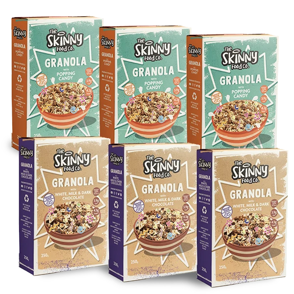 Skinny Granola-paket med dubbla smaker