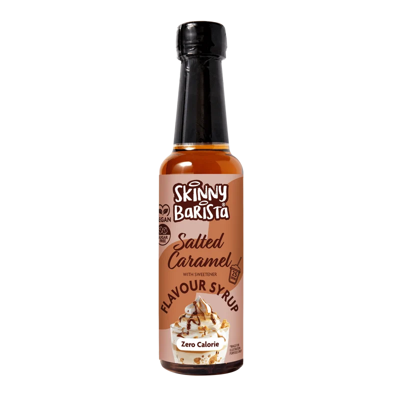 Skinny Barista Salted Caramel Flavour Sirap - Kalorifri, sockerfri Skinny Coffee Sirap - 250 ml