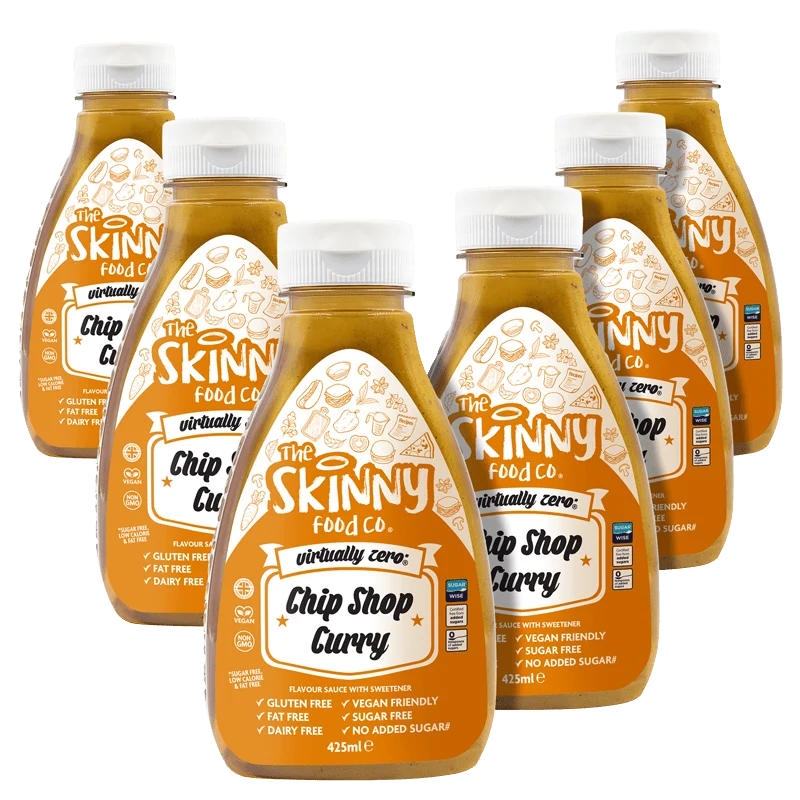 Case Chip Shop Curry Virtually Zero© Calorie Skinny Sauce - 425ml x 6 enheter