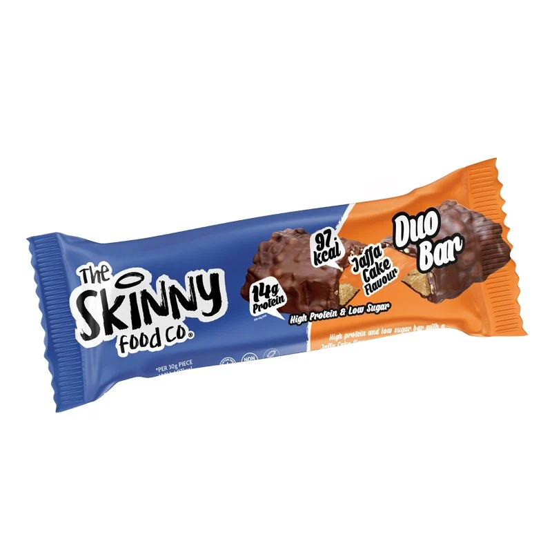 Jaffa Cake Flavor Skinny High Protein Low Sugar Duo Bar - 60g