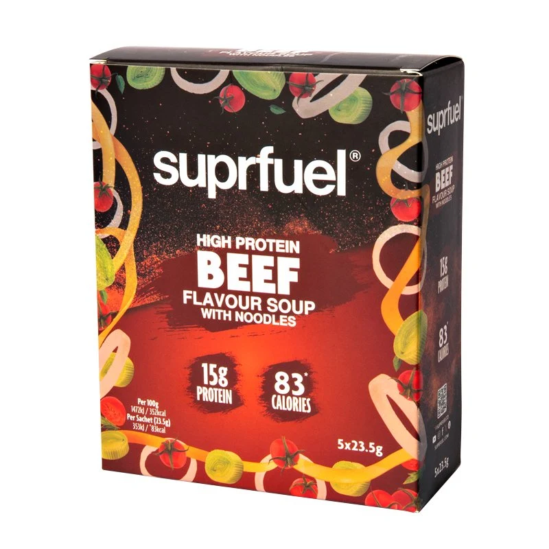 Suprfuel High Protein Soppa med nötkött med nudlar (5 måltider) 120g