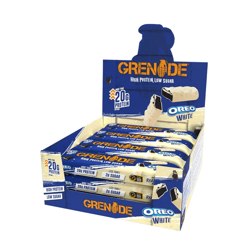 Oreo White Granate High Protein, Low Sugar Bar 60g x 12