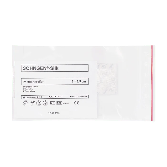 SÖHNGEN®-Silke gipsremsor 12 x 2,5 cm, 5 st | Förpackning (5 stycken)