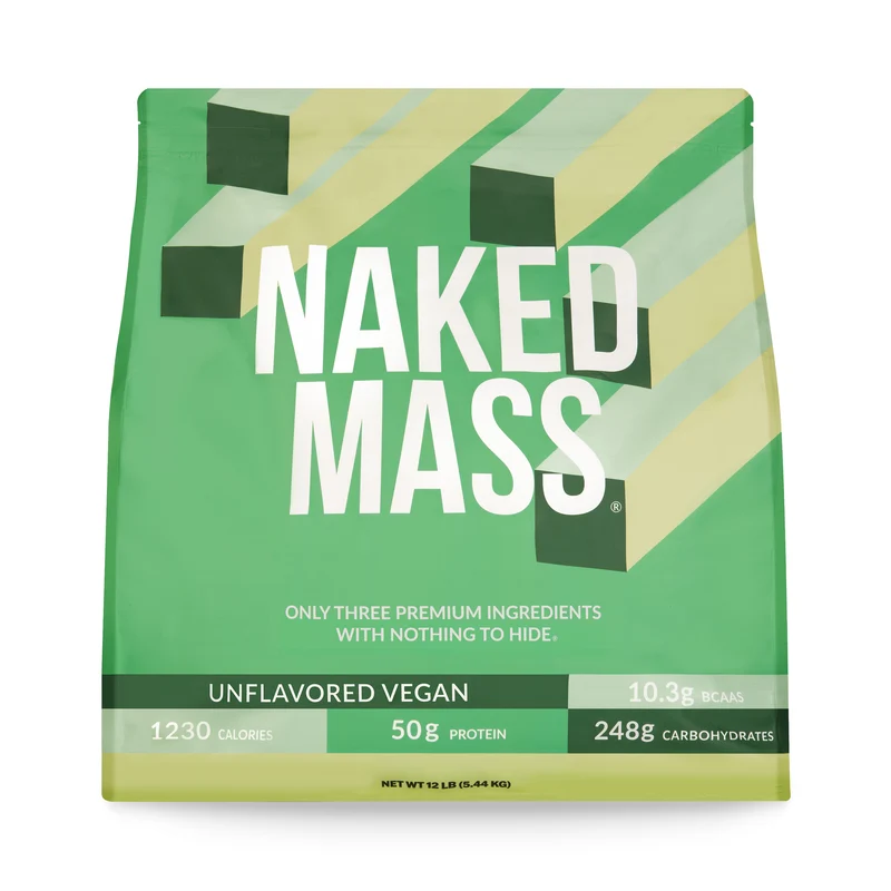 Vegan Mass Gainer Supplement | Naked Vegan Mass - 12LB
