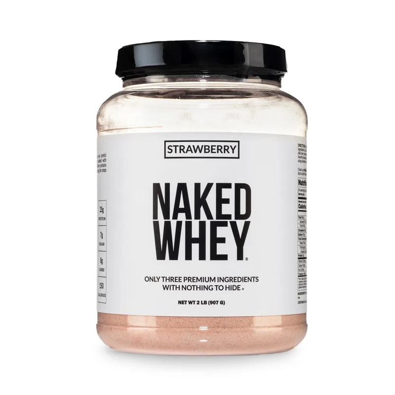 Strawberry Whey Protein Powder | Naked Strawberry Whey - 2LB
