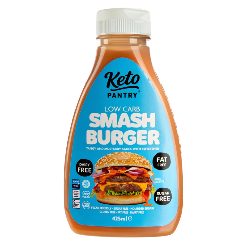 Keto Pantry Smash Burger Virtually Zero© Calorie Skinny Sauce - 425 ml (enkel eller förpackning med 6)