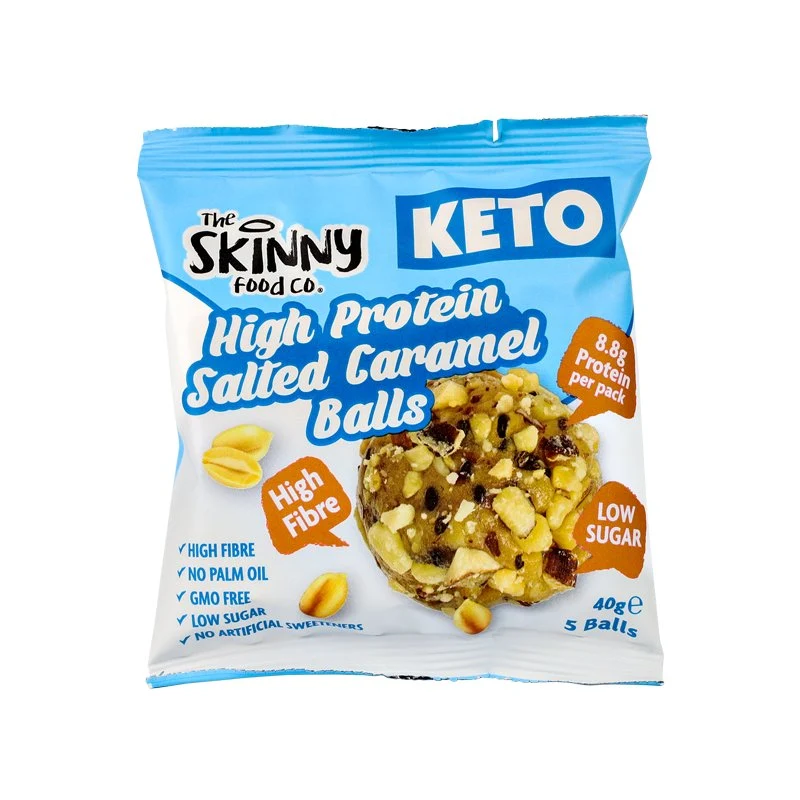 Skinny KETO-bollar med högt proteininnehåll (8.8 g protein per portion) -Saltad kola