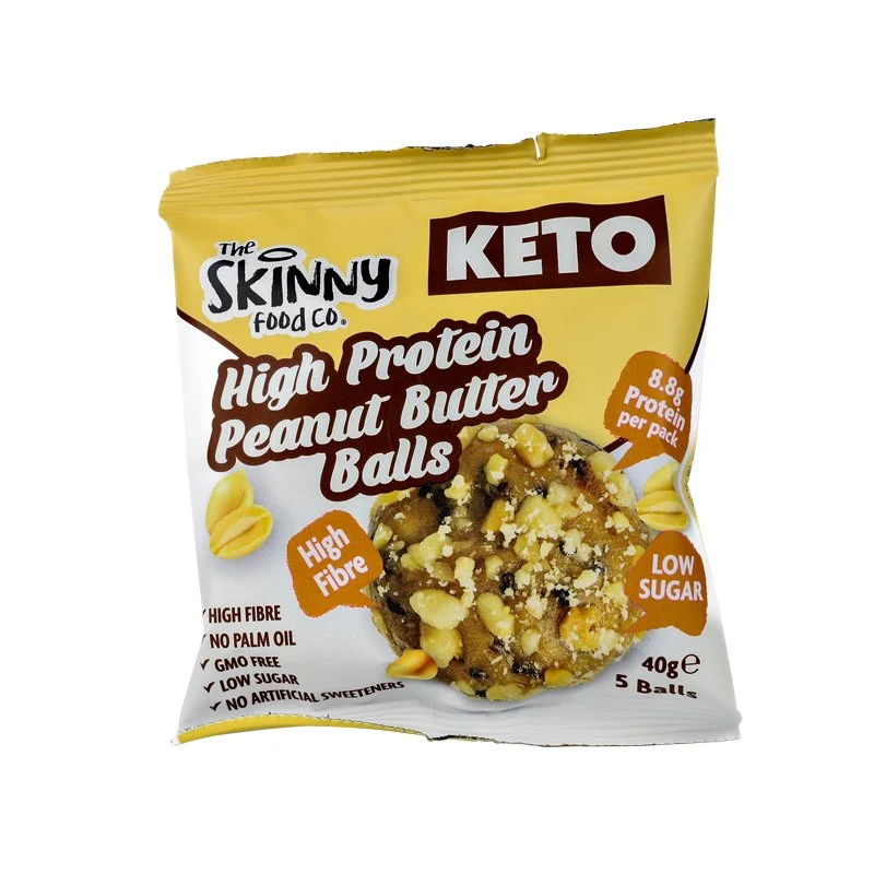 Skinny KETO-bollar med högt proteininnehåll (8.8 g protein per portion) - jordnötssmör