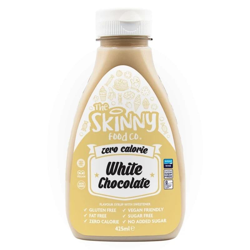 Vit choklad Zero Calorie Sockerfri Skinny Sirap - 425ml