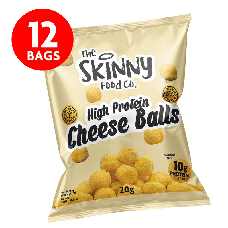 Tunna ostbollar med högt proteininnehåll 12 x 20 g