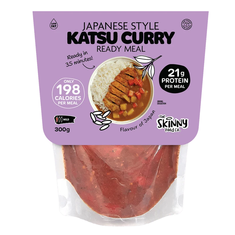 Skinny japansk katsu curry 198 kalorier färdigrätt - 300 g (även i 10-pack)