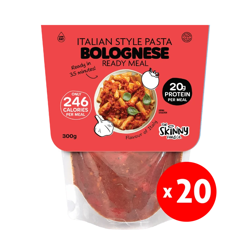 20 x Skinny Italian Pasta Bolognese 237 kalorier Färdigrätt - 300 g