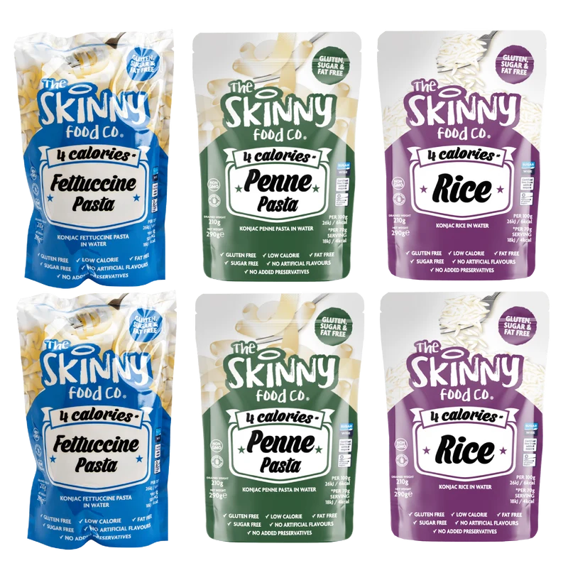 Lågkaloripasta och ris Ultimate Bundle - 6 x 3 smaker