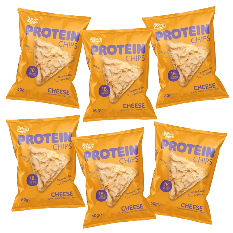 Skinny Protein Chips Ostsmak Multibuy 6 x 60g (18g protein per förpackning)