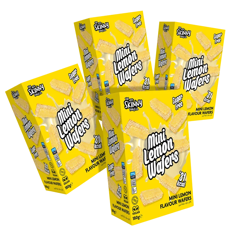 (Rea, bäst före, 26 feb) Skinny Mini Citron Wafers 180g x 4 askpaket