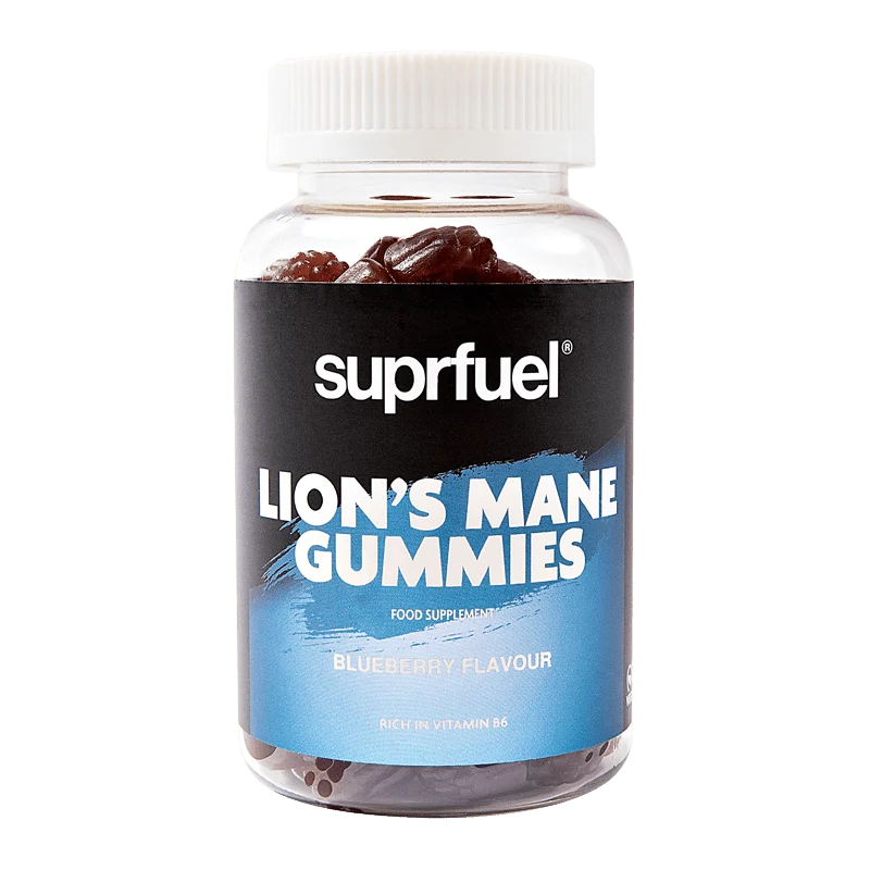 Suprfuel Lion's Mane Blåbärssmakgummi 300mg - 60 gummibitar