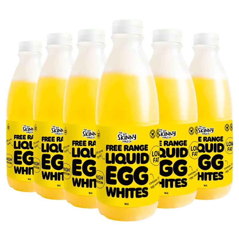 Flytande äggvitor från tunna frigående höns - 6 x 1 liters förpackning