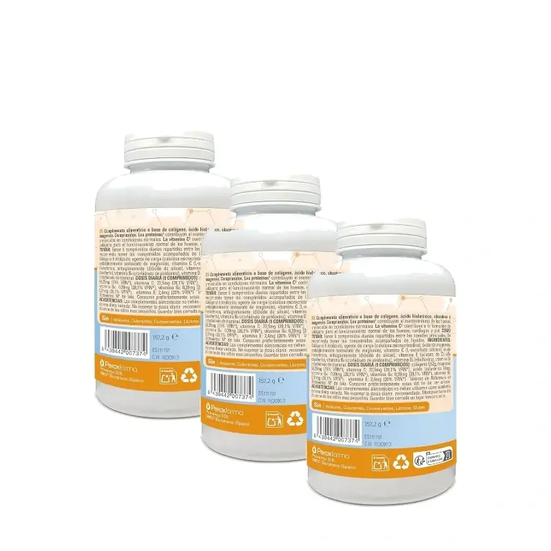 Epaplus Arthicare Colagénio Antioxidante, Magnésio + Ácido Hialurónico, 224 comprimidos, embalagem de 3
