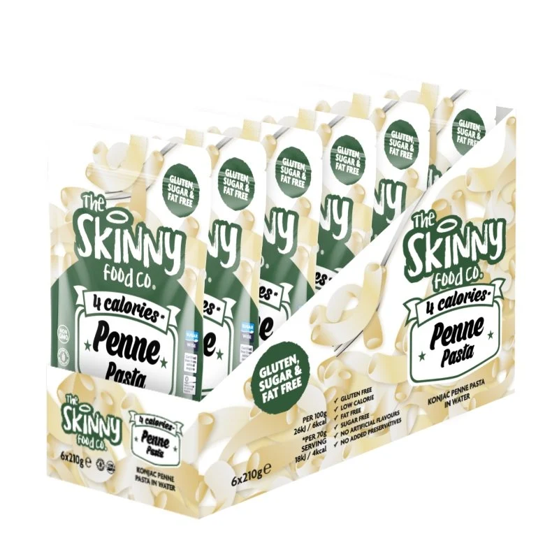 Lågkalori Skinny Penne Pasta - (6 x 210 g fodral)