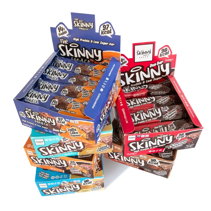 High Protein Low Sugar Duo Bar - Etui med 12 x 60 g (6 smaker)
