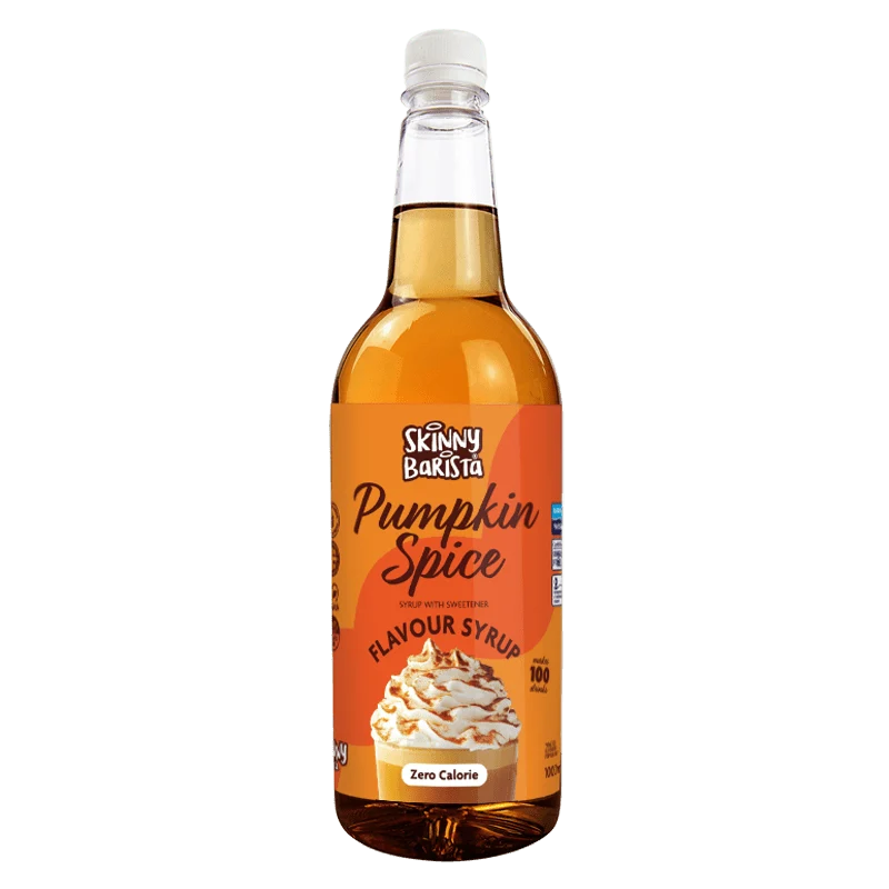 Skinny Barista Pumpakryddsirap - Kalorifri Skinny Coffee - 1 liter