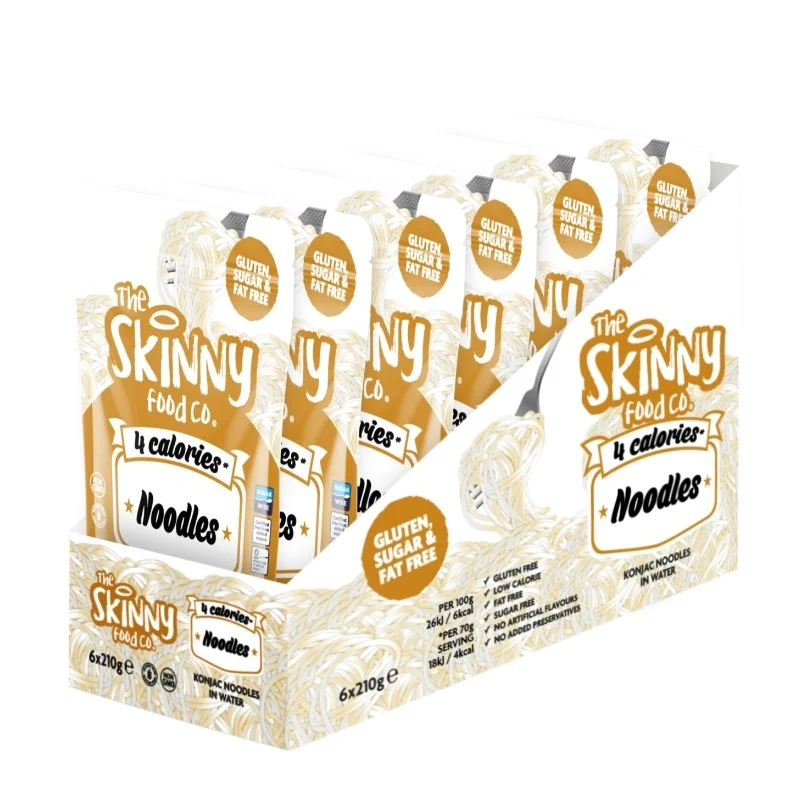 Shirataki Skinny Nudlar med 4 kalorier - (6 x 210 g fodral)