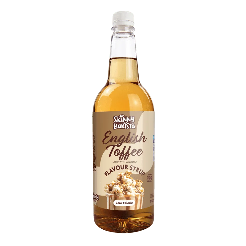 Skinny Barista engelsk kolasmakssirap - Kalorifri, sockerfri Skinny Coffee - 1 liter