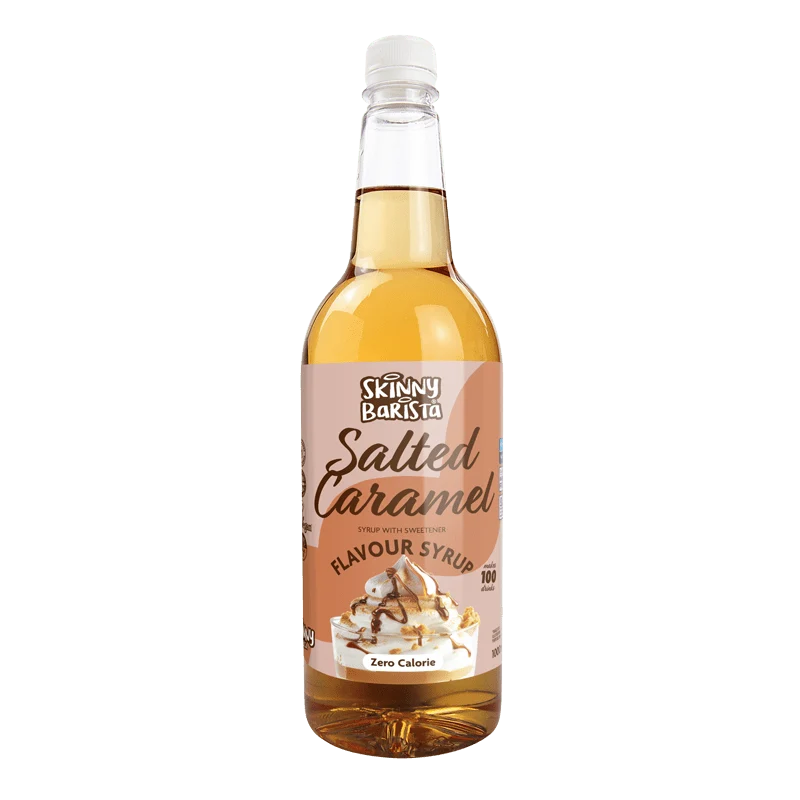 Skinny Barista Saltad Karamellsirap - Kalorifri Skinny Coffee - 1 Liter