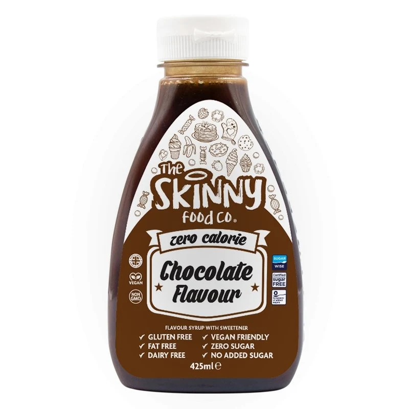 Chokladsmak Zero Calorie Sockerfri Skinny Sirap - 425ml