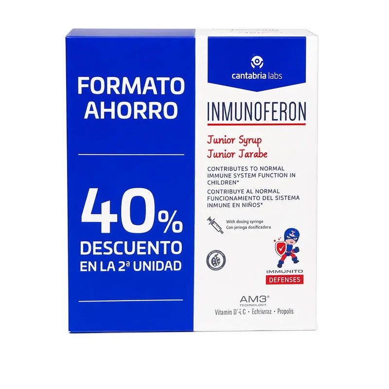 Inmunoferon Defensas Junior Syrup 150 ml, pack of 2
