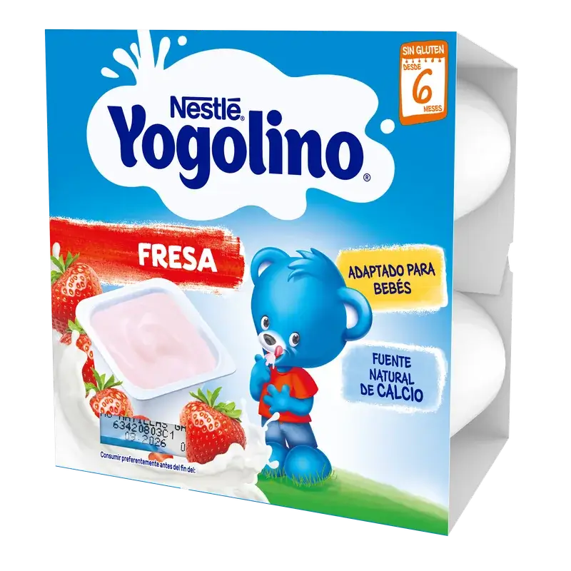 Yogolino Strawberry, 4 x 100 g