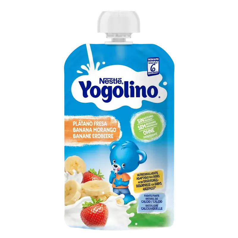Yogolino Sugar-Free Strawberry and Banana, 100g
