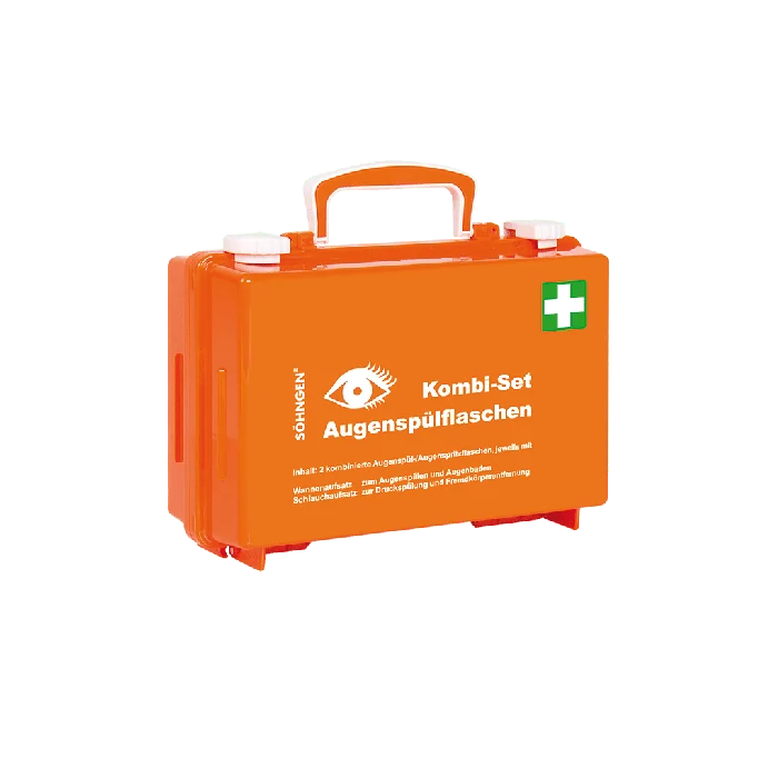 Kombinationsset ögonspolstation QUICK-CD orange | Förpackning (1 st)
