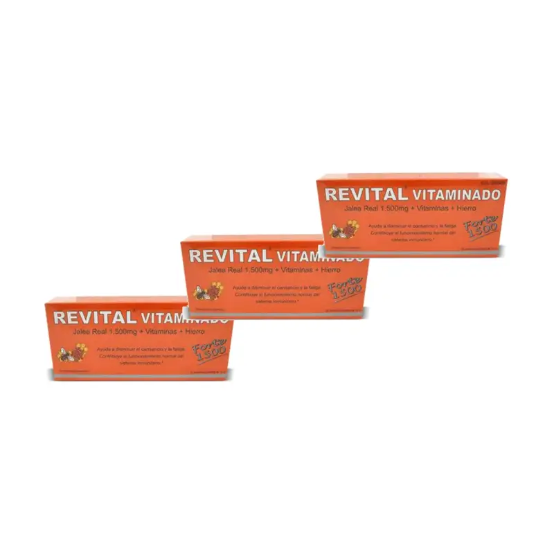 Revital Vitaminado Forte 1500, Pack of 3 x 20 ampoules