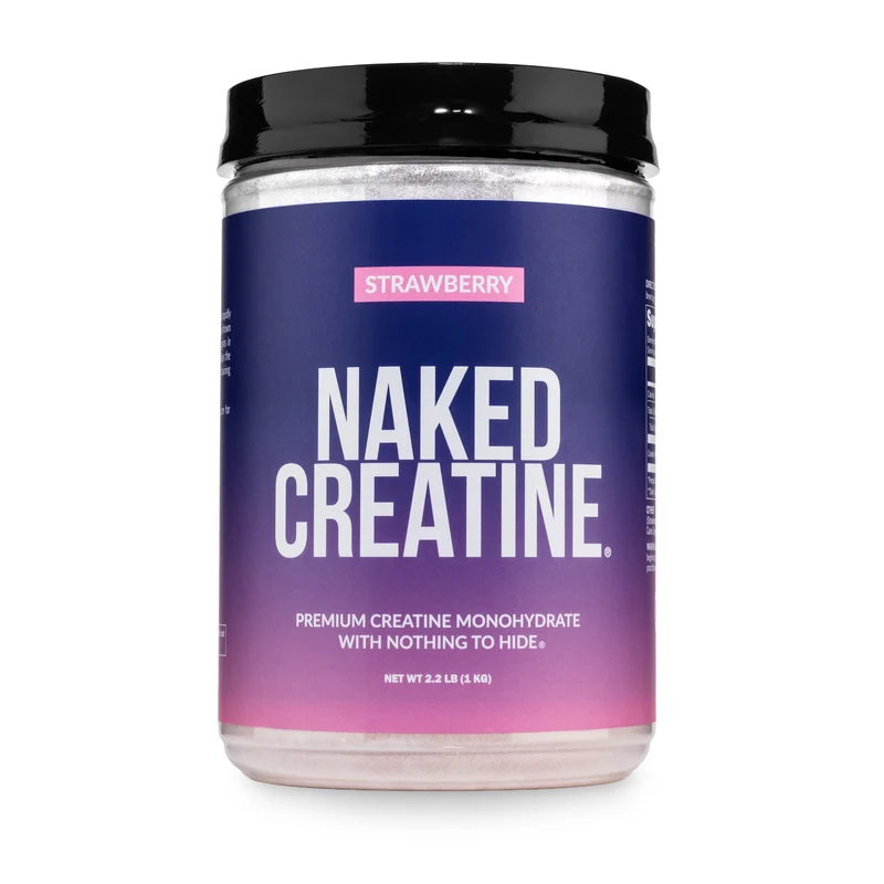 Strawberry Creatine Monohydrate Powder | Naked Creatine - 2.2LB