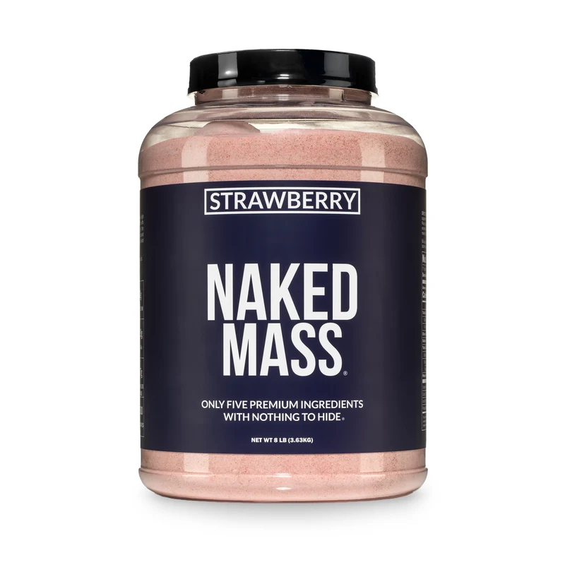 Strawberry Mass Gainer Protein Supplement | Naked Mass - 8LB