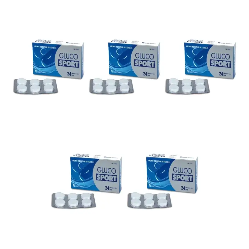 Glucosport Tablets 2.5g, 5 x 24 tablets