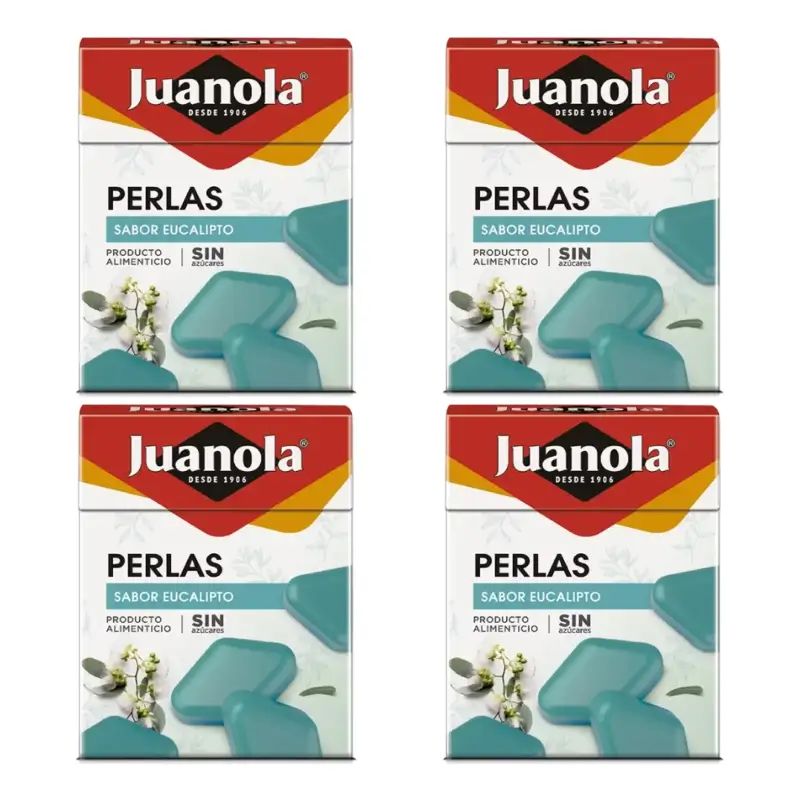 Juanola Eucalyptus Balsamic Pearls, 4 x 25 g