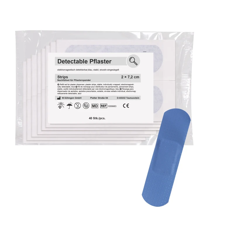 Påfyllningsset märkbara remsor 2,0 x 7,2 cm, 40 st vardera | Förpackning (40 stycken)