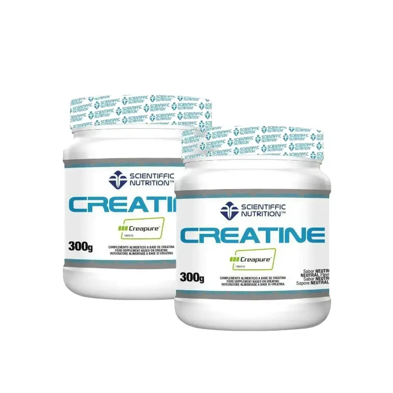 Scientiffic Nutrition Creatine 100% Creapure Creatina Monohidratada em Pó, 2 x 300 gramas