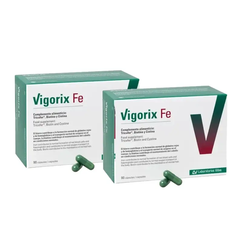 Vigorix Fe, 2 x 90 cápsulas