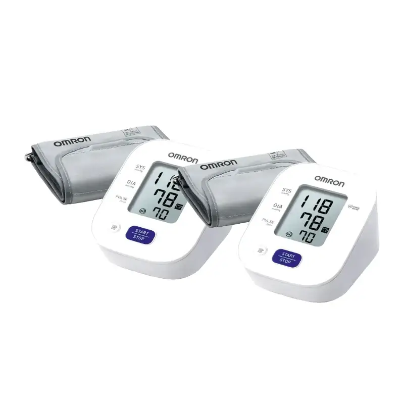 Omron M2 Basic Upper Arm Blood Pressure Monitor, pack of 2