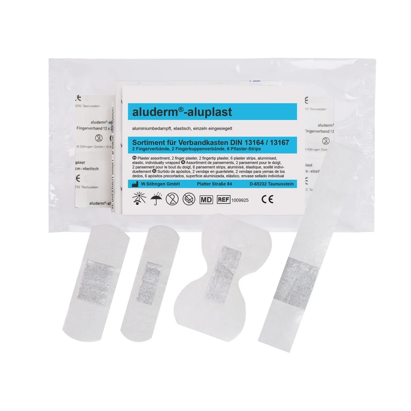aluderm®-aluplast sortiment DIN 13164 | Förpackning (10 stycken)