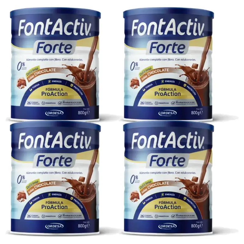 Fontactiv forte ProAction Chocolate, 4 x 800 g